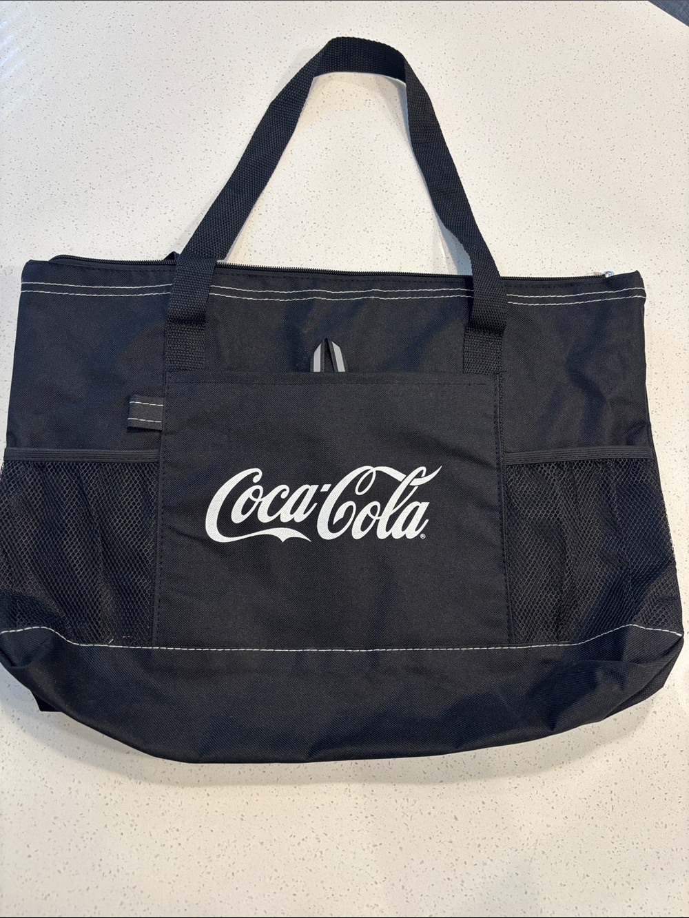 Coca Cola Black Canvas Shopper Tote with Logo